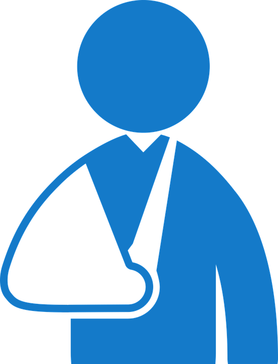 Fractura, Brazo, Persona, Salud, Doctor, Yeso, Férula - Workers Compensation Icon Clipart (550x720), Png Download