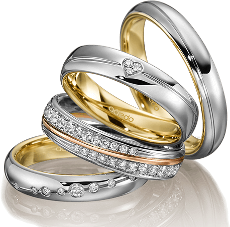Bicolor Engagement Rings By Acredo - Pre-engagement Ring Clipart (640x500), Png Download