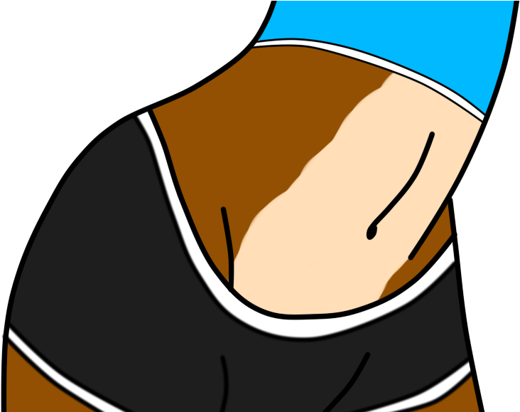 Sally Acorn Belly Button Clipart (732x579), Png Download