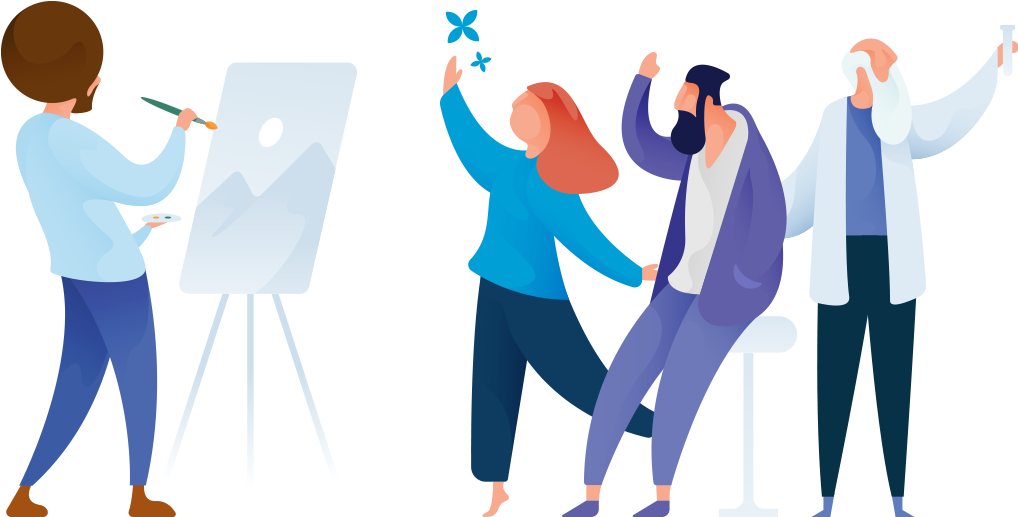 Who's Behind Round Icons - Illustration Clipart (1110x577), Png Download