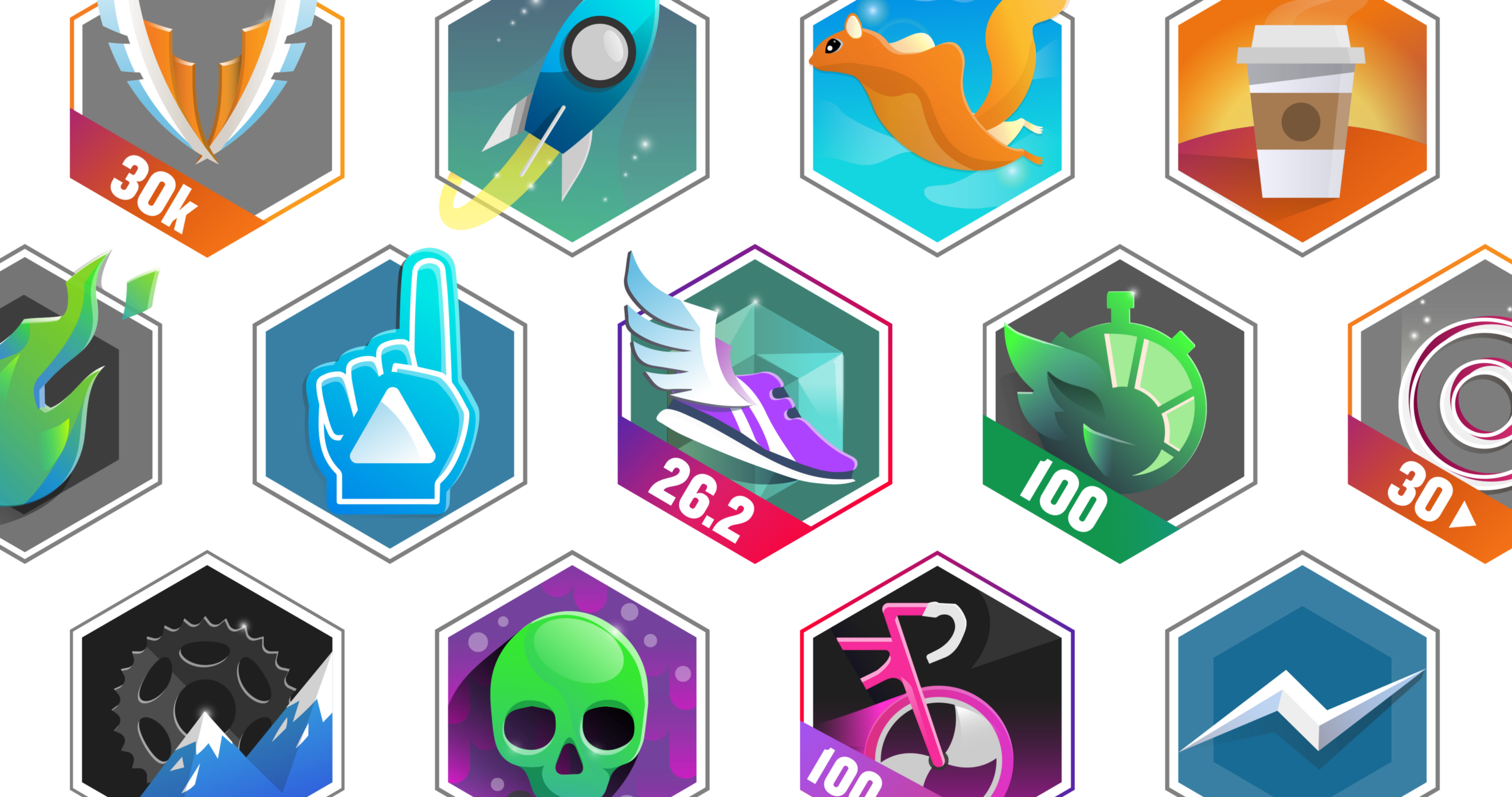 Badges In Garmin Connect Needed Work Clipart (2400x1265), Png Download