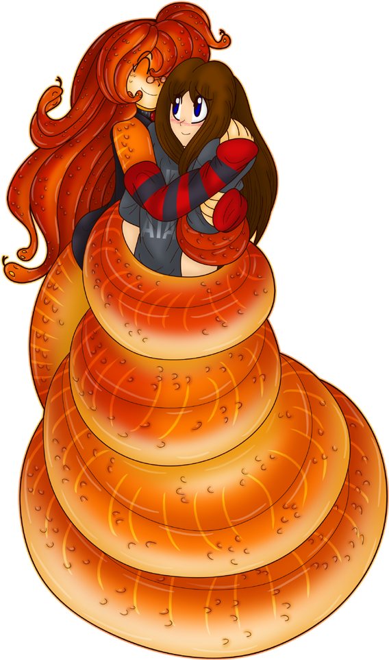 Huggle Snuggle Gorgon Ally - Cartoon Clipart (604x1000), Png Download