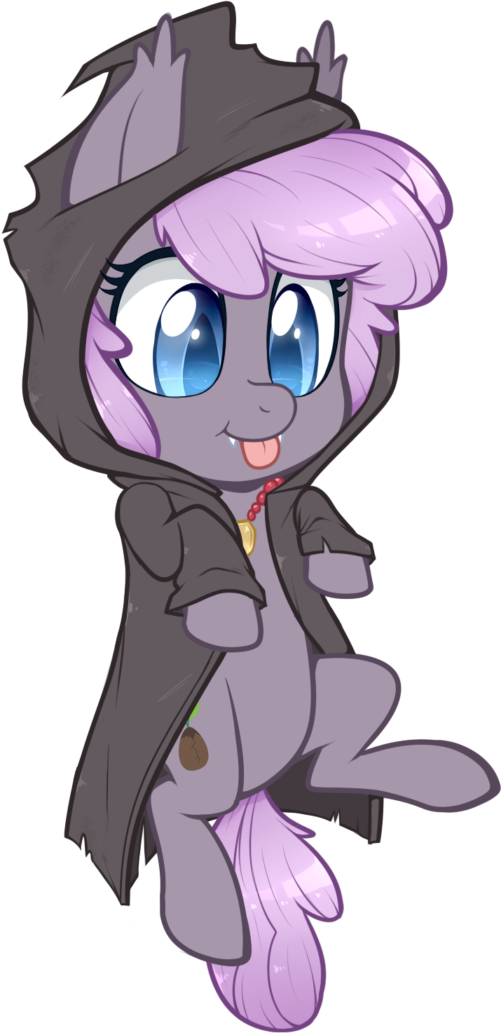 Higgly-chan, Bat Pony, Cultist, Cute, Cute Little Fangs, - Cartoon Clipart (861x1531), Png Download