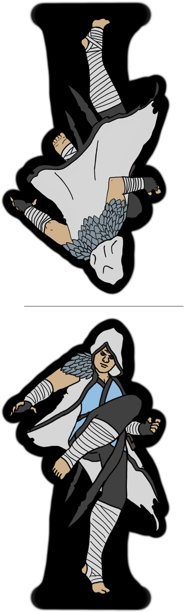 Air Cultist, 'hurricane”,monk Type - Cartoon Clipart (479x1280), Png Download