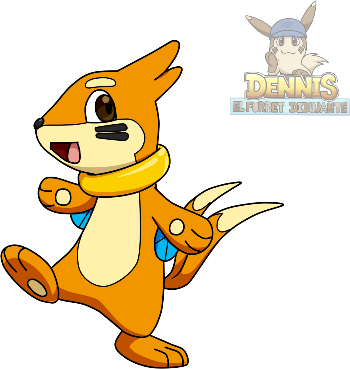 Buizel & Dewott - Cartoon Clipart (1280x1314), Png Download
