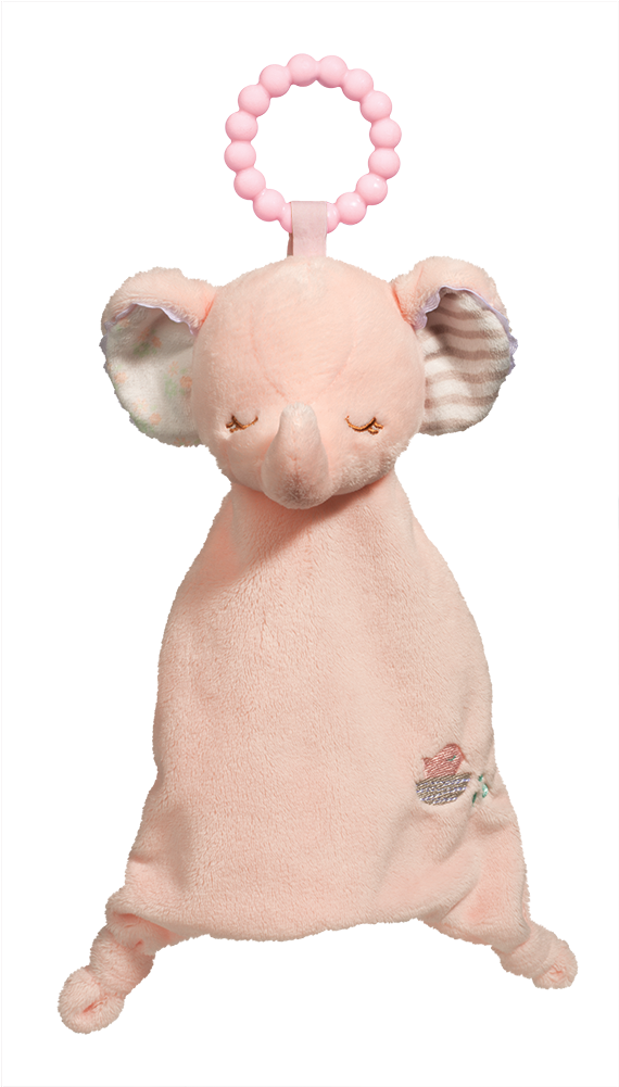 Pink Elephant Sshlumpie Teether - Pacifier Clipart (1000x1000), Png Download