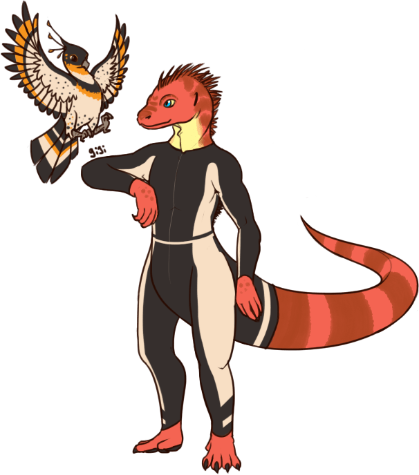 Zyre And Benu - Cartoon Clipart (606x688), Png Download