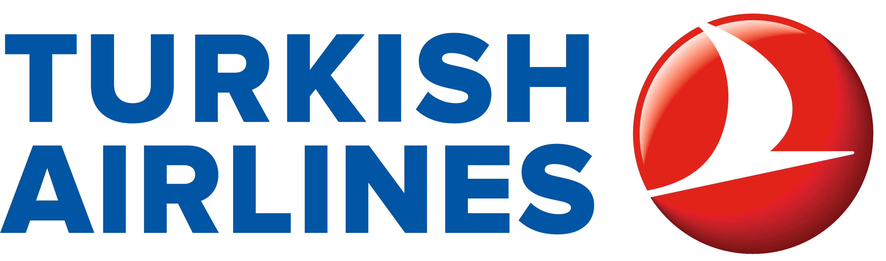 Turkish Airlines Logo Download For Free - Logo Turkish Airlines Clipart (3849x1453), Png Download