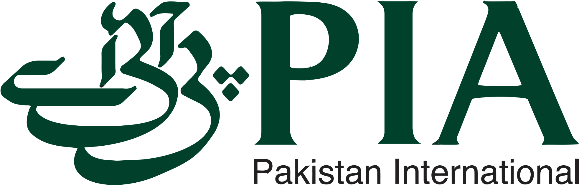 Pia Airlines Logo - Pakistan International Airlines Logo Clipart (2000x667), Png Download