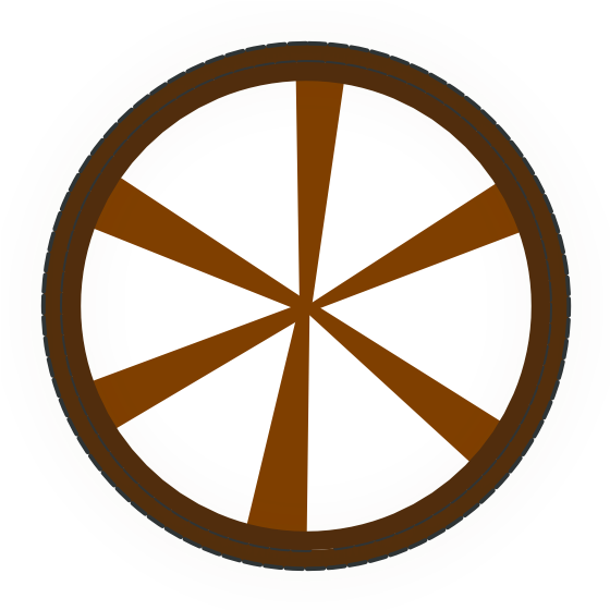 Small - Wagon Wheel Clipart - Png Download (600x600), Png Download