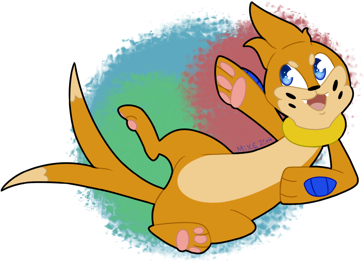Buizel - Cartoon Clipart (1241x884), Png Download