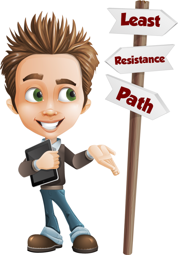 Path Of Least Resistance Plumbing Yard Signs - Design Guy Clipart (793x1136), Png Download