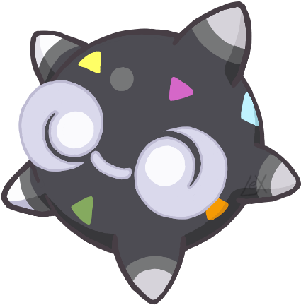 #shiny #pokemon #minior #alola #freetoedit - Cartoon Clipart (500x500), Png Download