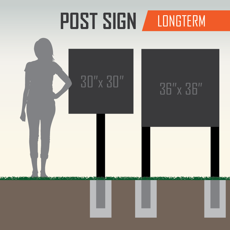 Post Sign Long Term - Sign Clipart (800x800), Png Download