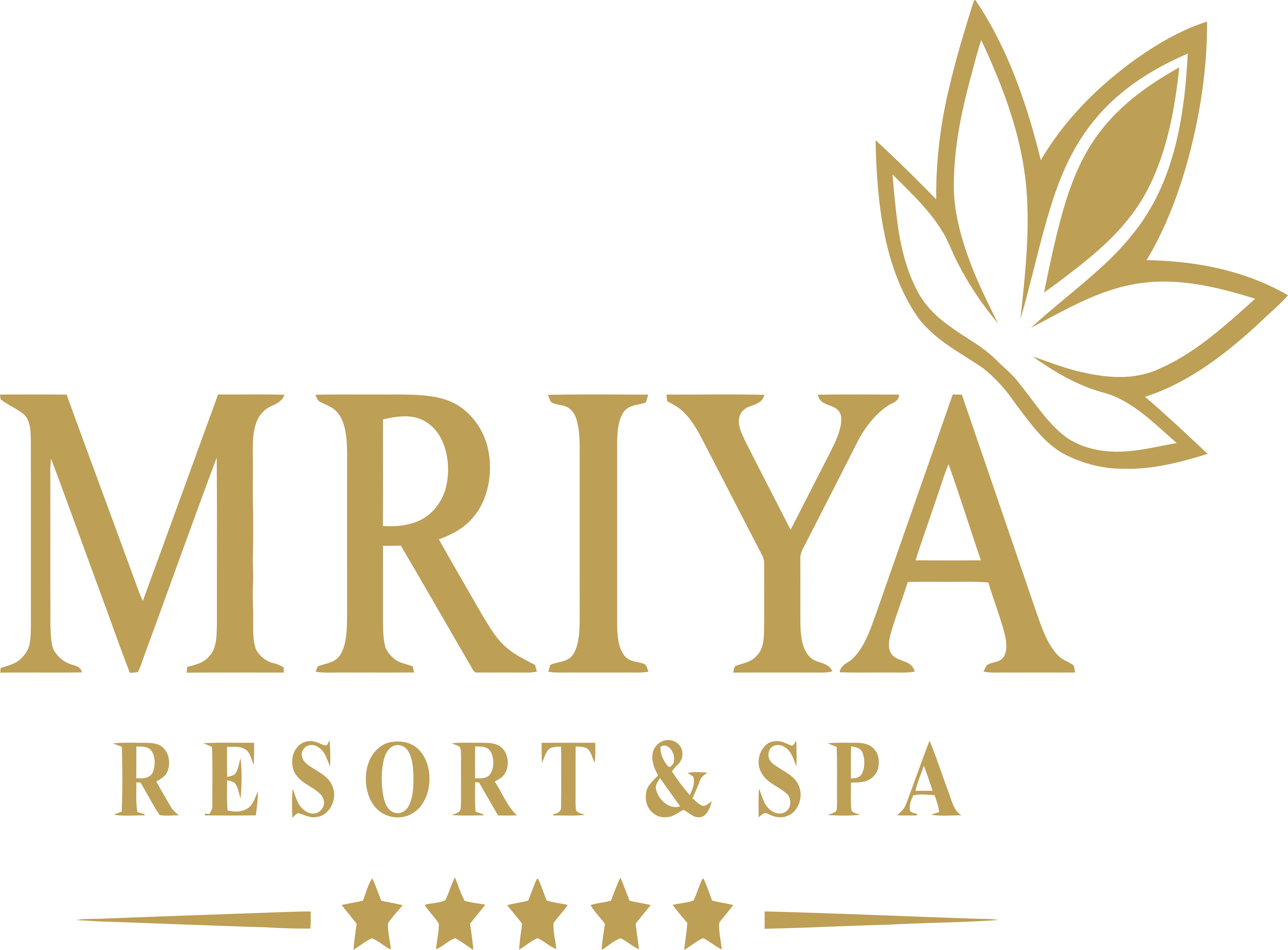 Mriya Resort & Spa Logo - Graphic Design Clipart (5000x3687), Png Download