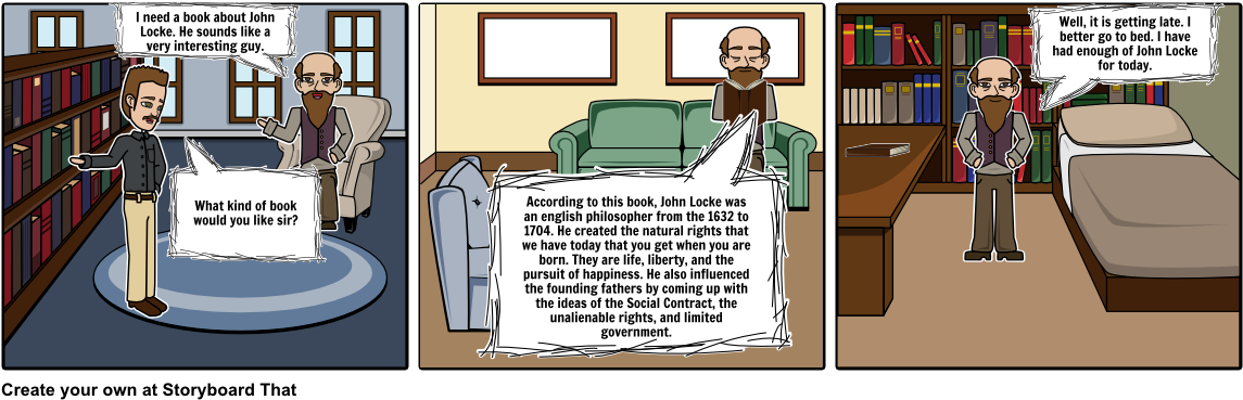 John Locke - Cartoon Clipart (1164x385), Png Download