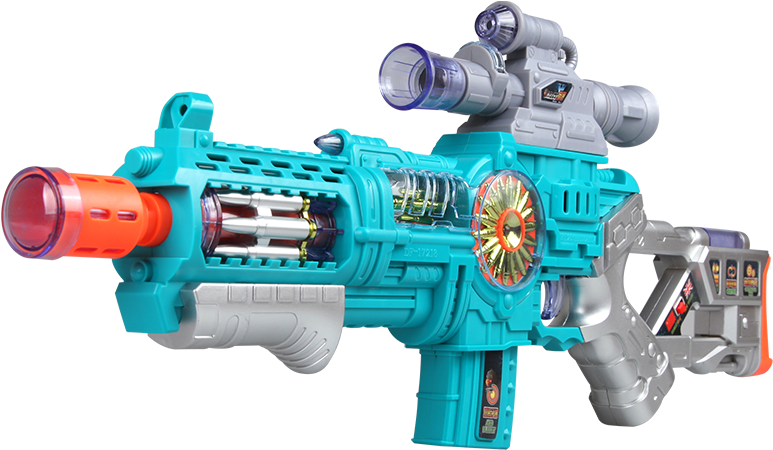 Children's Toy Gun Electric Child Projection Gun Machine - Rifle Clipart (773x450), Png Download
