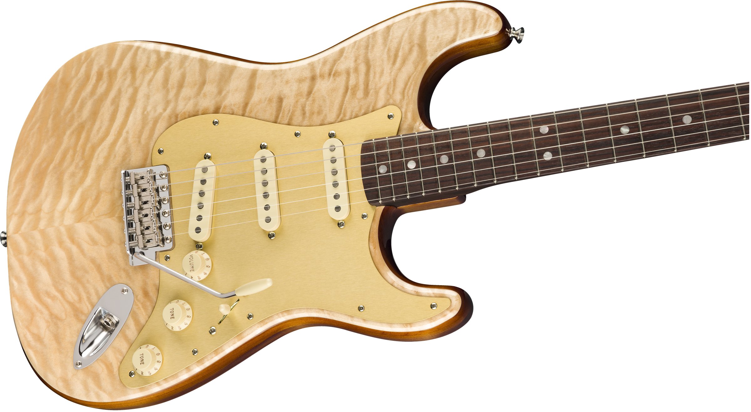 Fender Rarities Quilt Maple Top Stratocaster®, Rosewood Clipart (2400x1319), Png Download