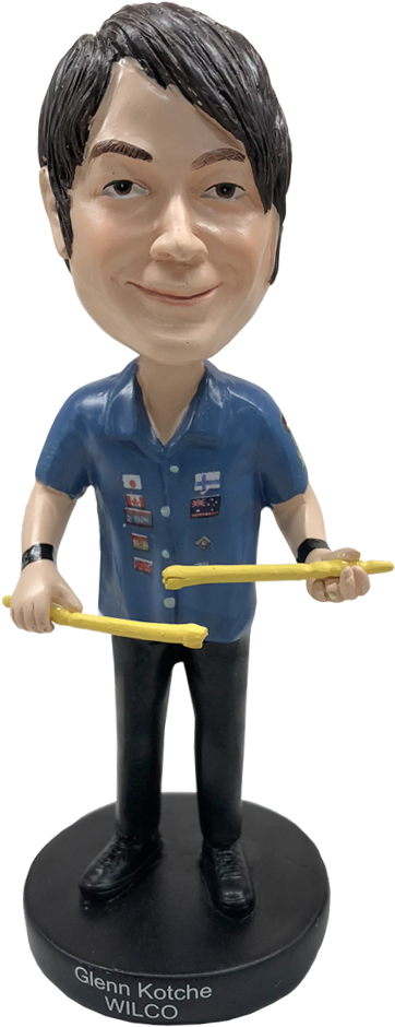 Glenn Kotche Bobblehead - Figurine Clipart (834x1000), Png Download