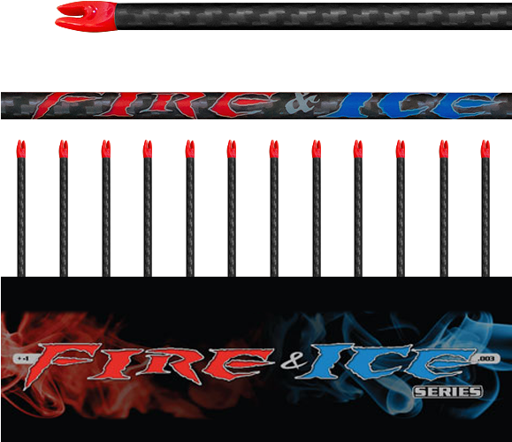 Fire & Ice Arrow Shafts - Carmine Clipart (578x578), Png Download
