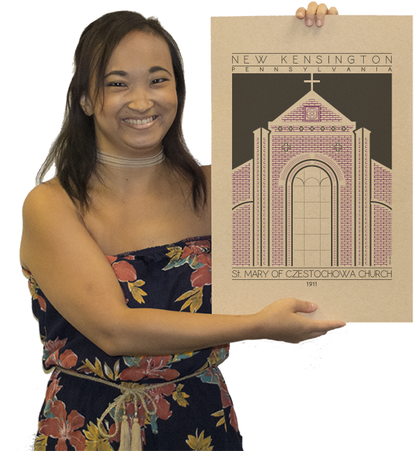Saint Mary Of Czestochowa Church - Digital Printing Clipart (634x670), Png Download
