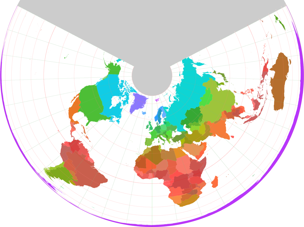 Albers Equal Area Clipart (1200x899), Png Download