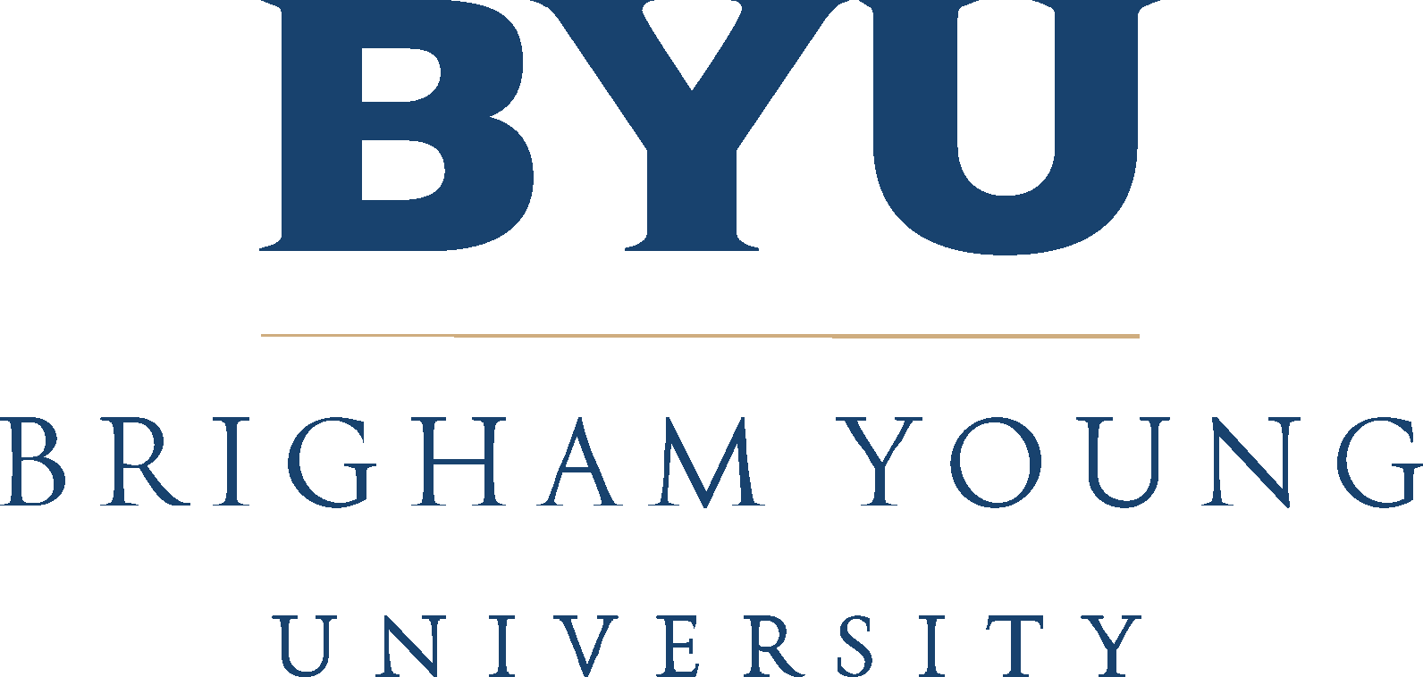 Byu Logo [brigham Young University] - Brigham Young University Provo Logo Clipart (1592x758), Png Download