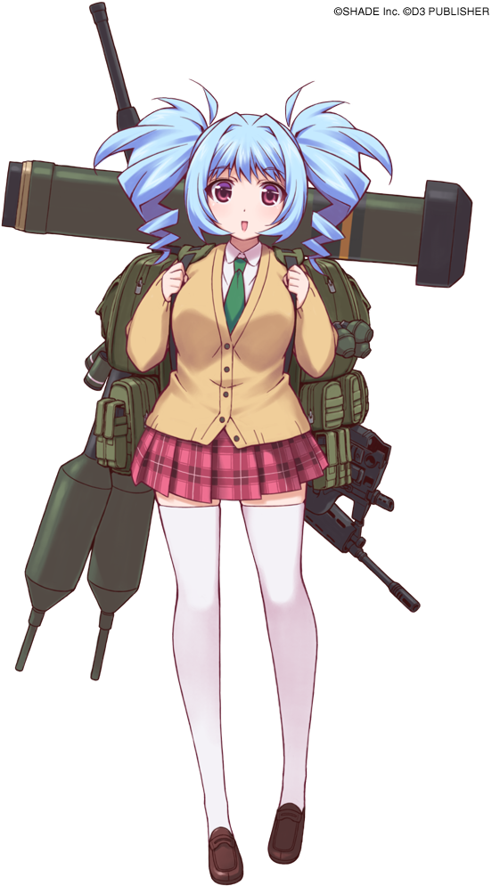 Akose - Bullet Girls 2 Png Clipart (584x1000), Png Download