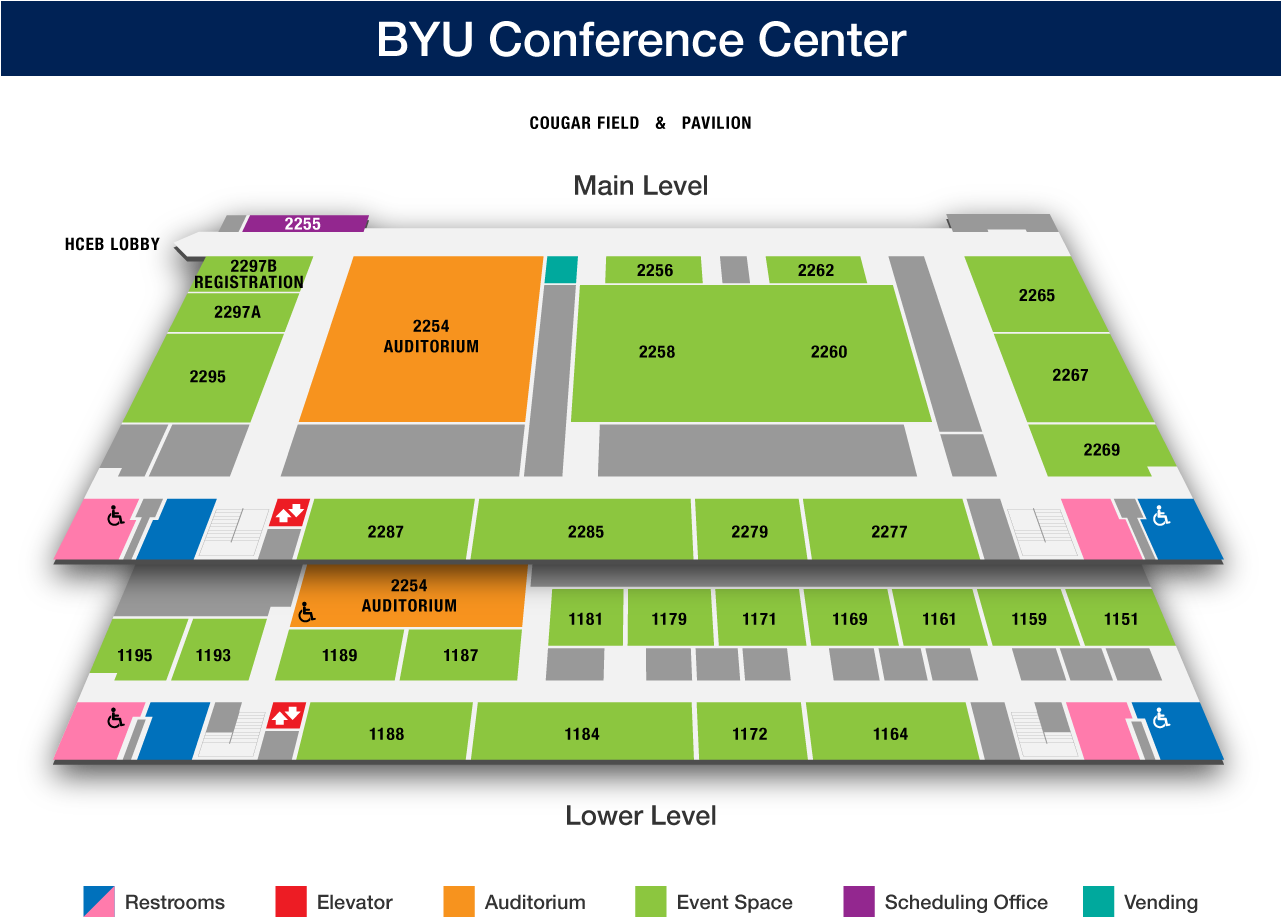 Byu Campus Map - Byu Conference Center Map Clipart (1280x960), Png Download