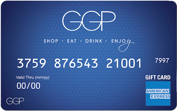 The Ggp Gift Card - American Express Clipart (608x608), Png Download