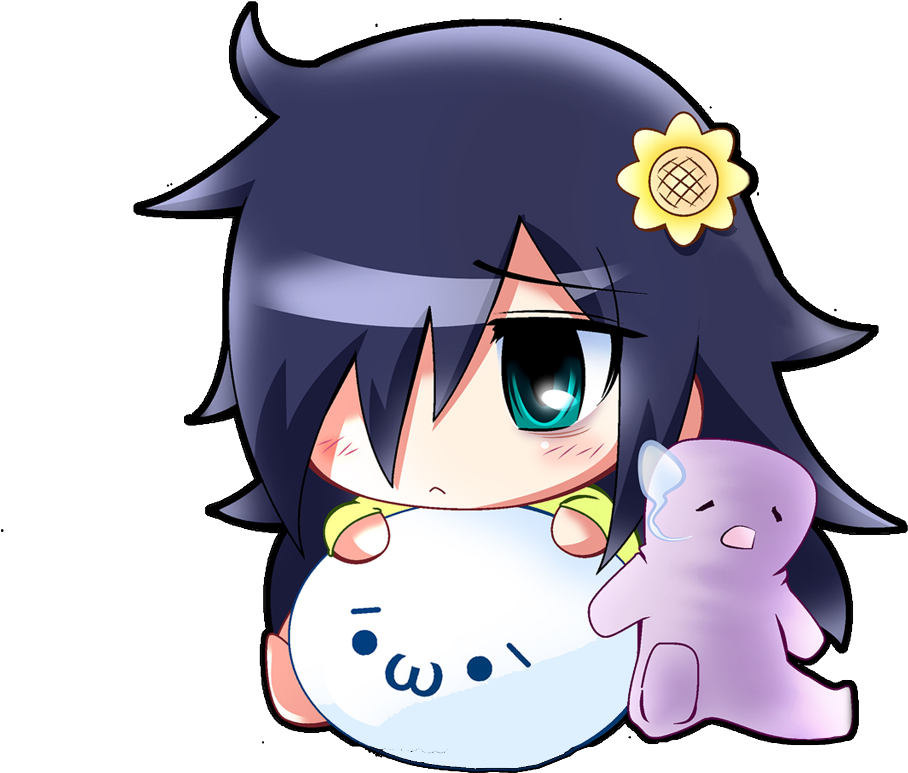 #watamote #tomokokuroki #kawaii #anime - Tomoko Kuroki Chibi Clipart (1024x889), Png Download