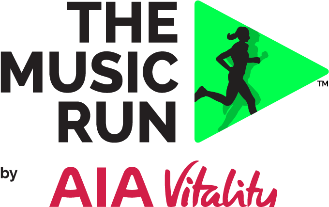 Music Run Aia Logo Clipart (768x445), Png Download