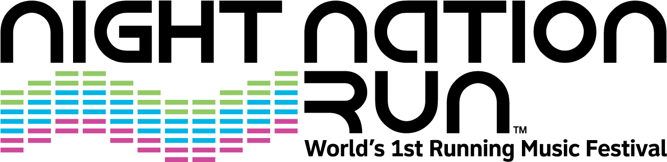 Nightnation - Night Nation Run Logo Clipart (1332x342), Png Download