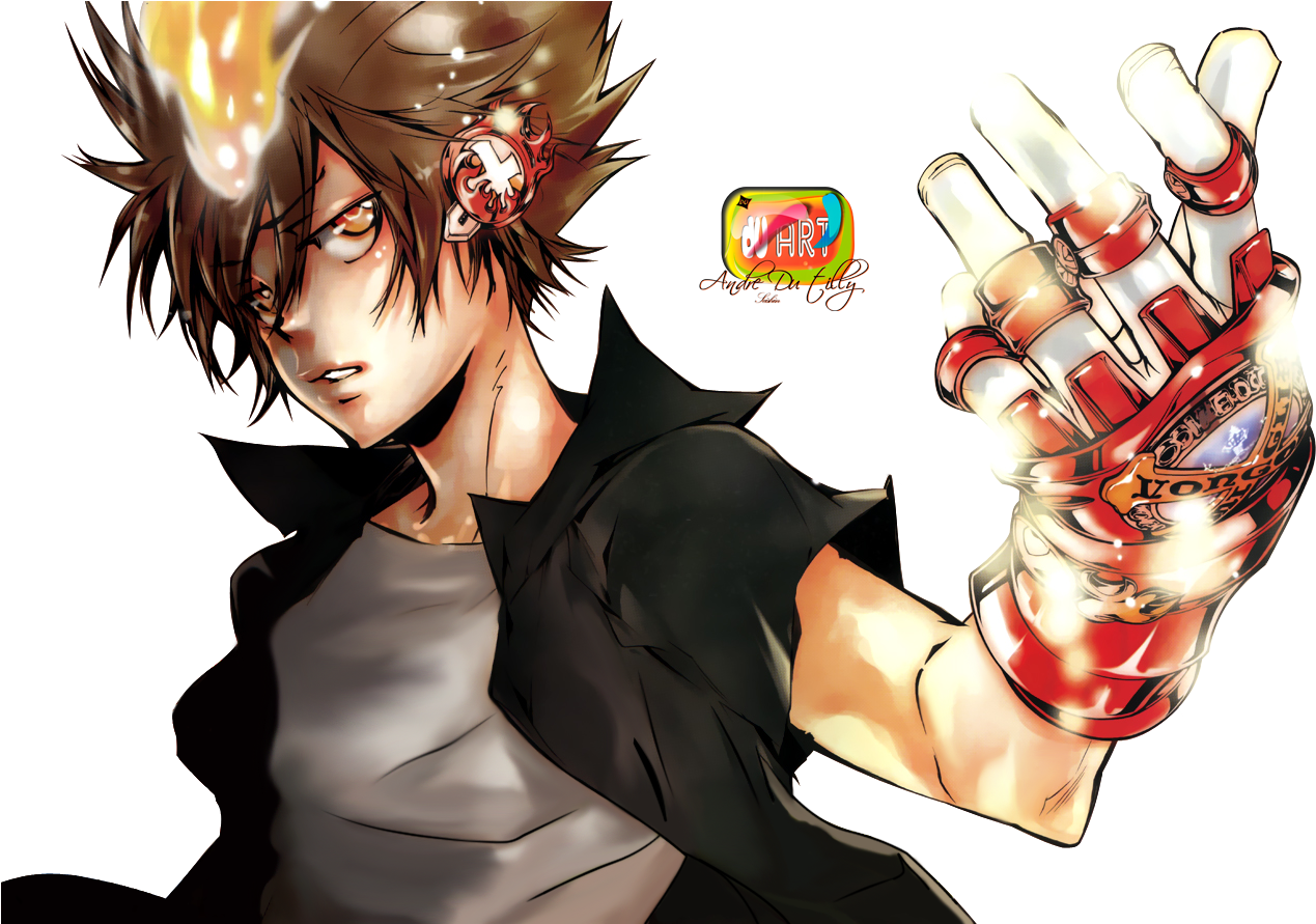 The Story Follows Tsunayoshi "tsuna " Sawada And His - Tsuna Sawada Vongola Gear Clipart (1300x890), Png Download
