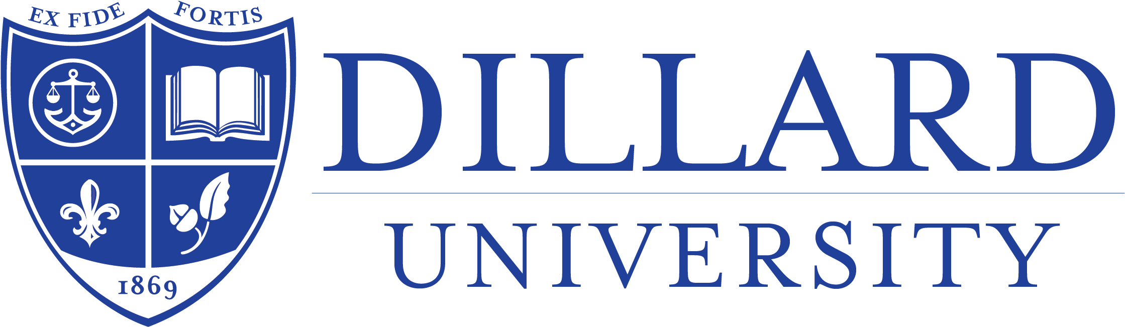 Exit - Dillard University Logo Transparent Clipart (2399x781), Png Download