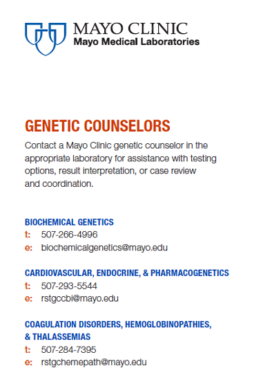 Genetic Counselor Contact Card - Mayo Clinic Clipart (960x541), Png Download