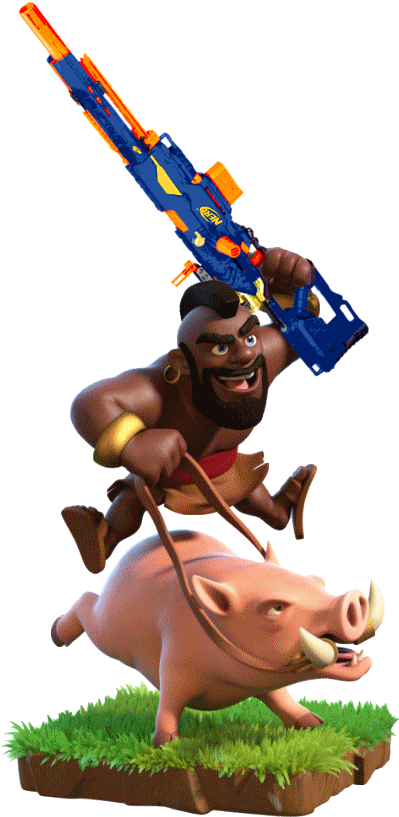 Clashroyale - Hog Rider Of Coc Clipart, free png download. 