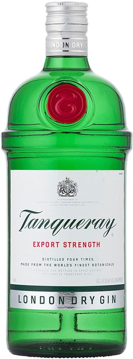 Tanqueray Gin Bottle Clipart (750x1225), Png Download