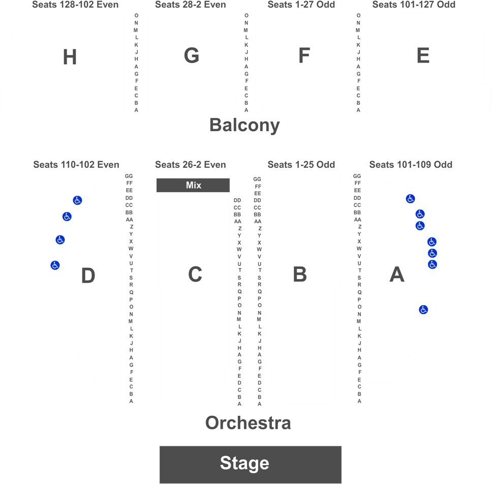 Aziz Ansari Tickets At Warnors Theater In Fresno, California - Warnors Theatre Seating Chart Clipart (1050x1050), Png Download