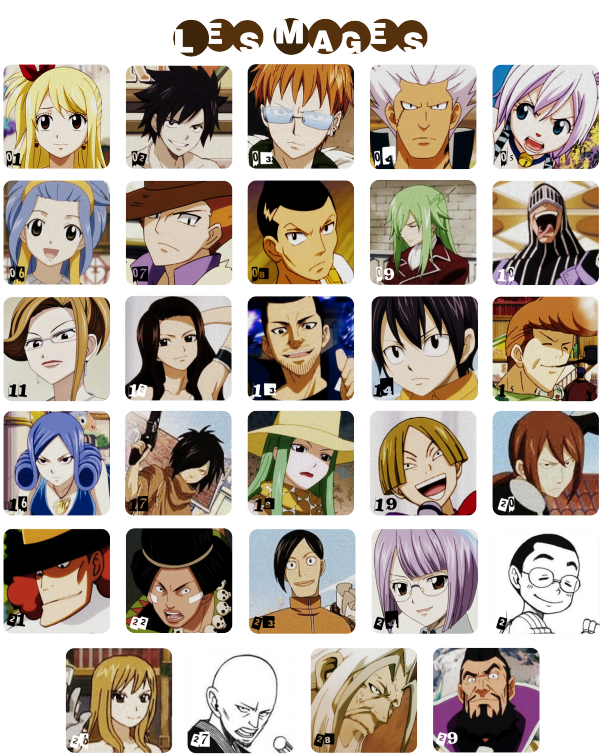 Fairy Tail - Les Personnages De Fairy Tail Clipart (600x755), Png Download