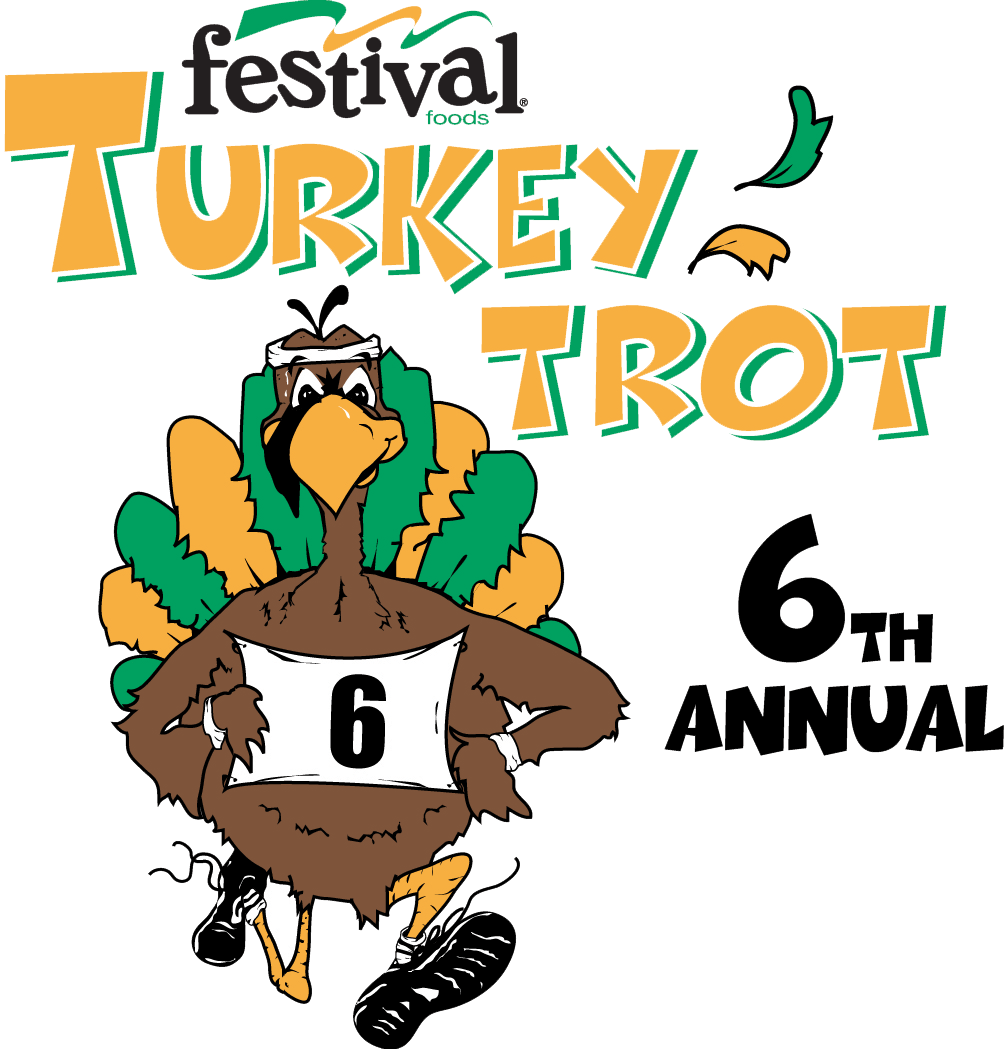 Running Turkey Trot Turkey Trot Logo Festival Foods Clipart Large