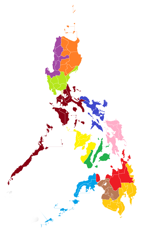 Map Of The Philippines Red Png Clipart (480x748), Png Download