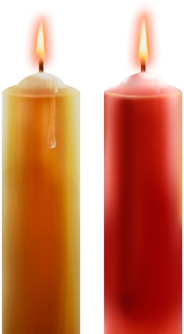 Candle Png Image - Red Candle Png Clipart (611x1110), Png Download