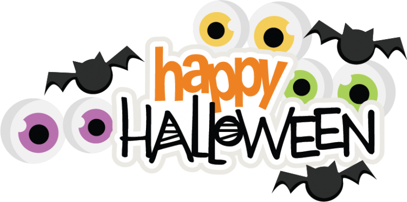 Happy Halloween Png Background Image - Happy Halloween No Background Clipart (800x398), Png Download