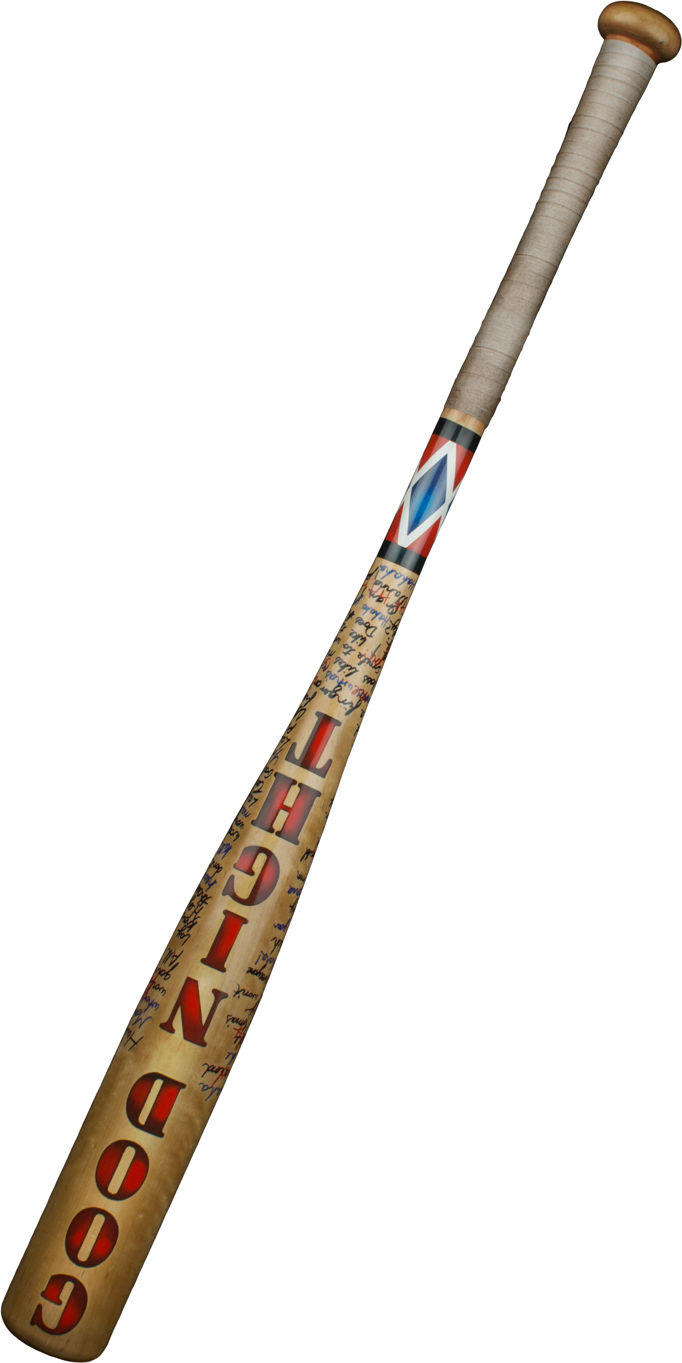 Harley Quinn 'good Night' Baseball Bat Replica - Harley Quinn Replica Bat Clipart (2283x4542), Png Download