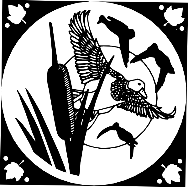 Birds Flying Around A Lake Svg Clip Arts 600 X 595 - Png Download (600x595), Png Download