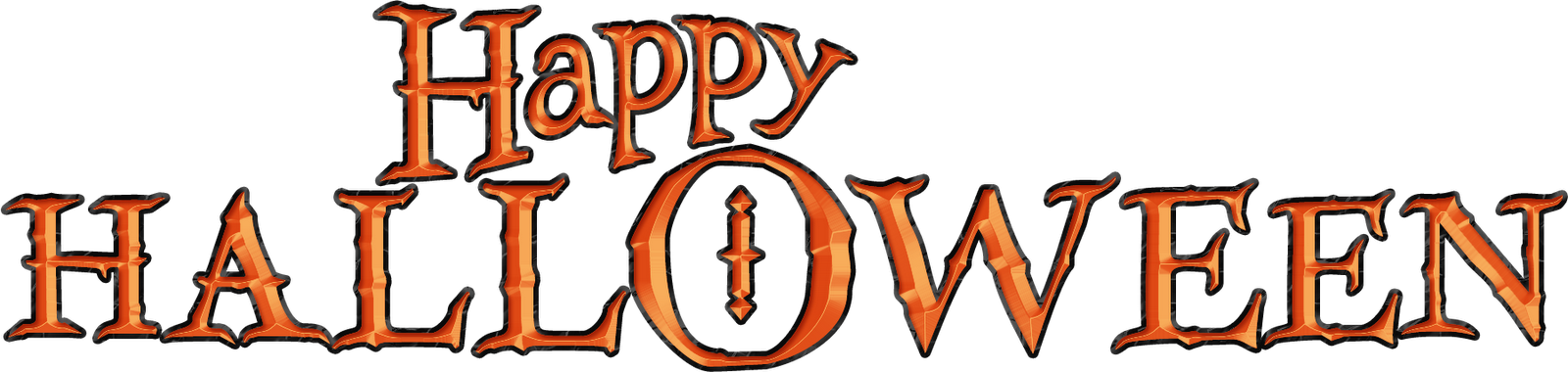 Happy Halloween Word Art Festival Collections Jpg Royalty - Happy Halloween Words Png Clipart (1600x380), Png Download