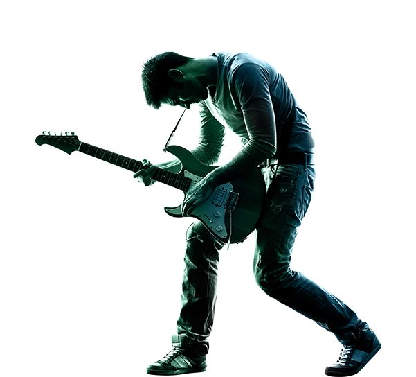 Guitar Player White Background Clipart (600x788), Png Download