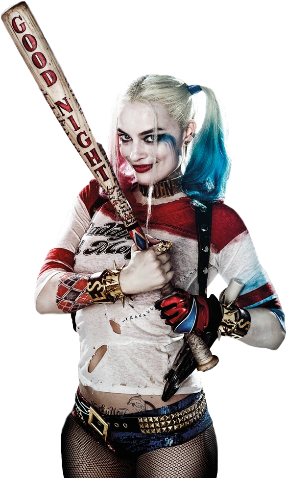 Harley Quinn Png Photo - Harley Quinn Margot Robbie Png Clipart (666x1000), Png Download