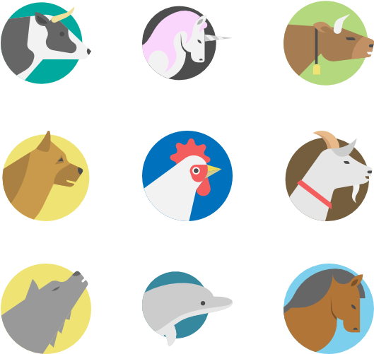 Animal Icon Png - Fauna Icono Clipart (600x564), Png Download